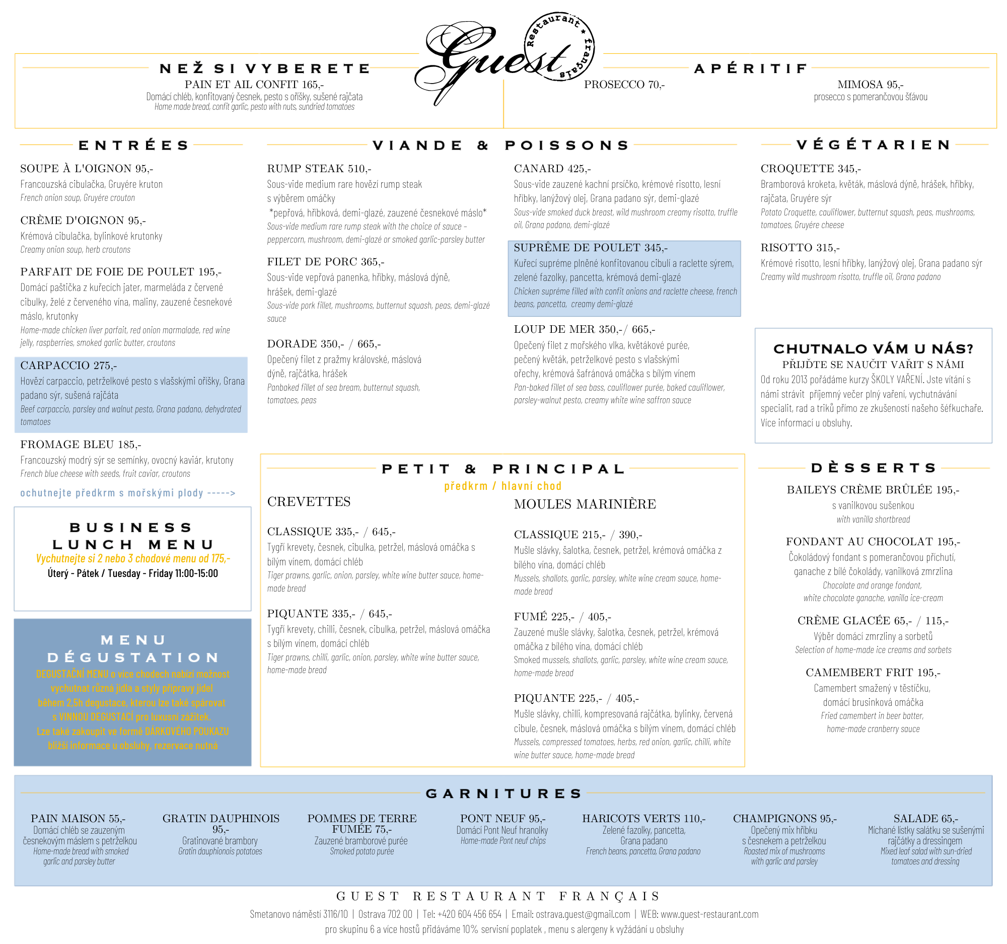 MENU 1. 23